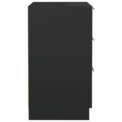 Bedside Cabinet Black 40x36x65 cm