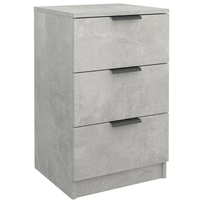 Bedside Cabinet Concrete Grey 40x36x65 cm