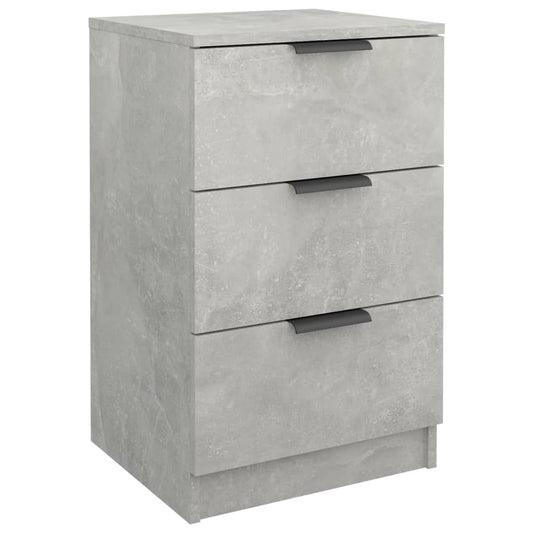 Bedside Cabinet Concrete Grey 40x36x65 cm