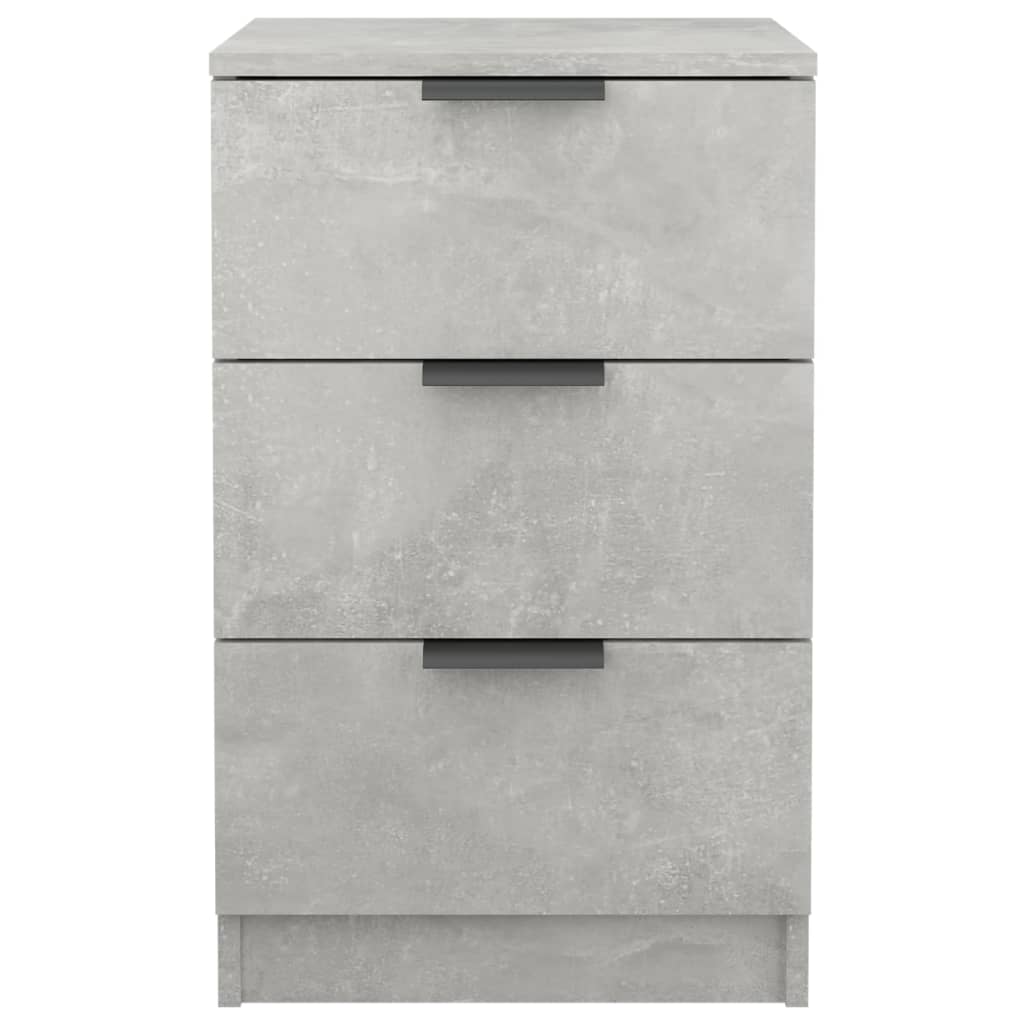 Bedside Cabinet Concrete Grey 40x36x65 cm