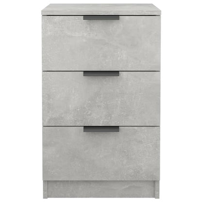Bedside Cabinet Concrete Grey 40x36x65 cm