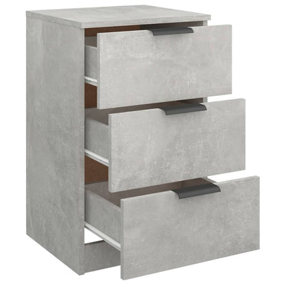 Bedside Cabinet Concrete Grey 40x36x65 cm