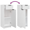 Bathroom Cabinet White 32x34x90 cm Engineered Wood