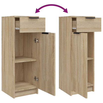 Bathroom Cabinet Sonoma Oak 32x33.5x90 cm Engineered Wood