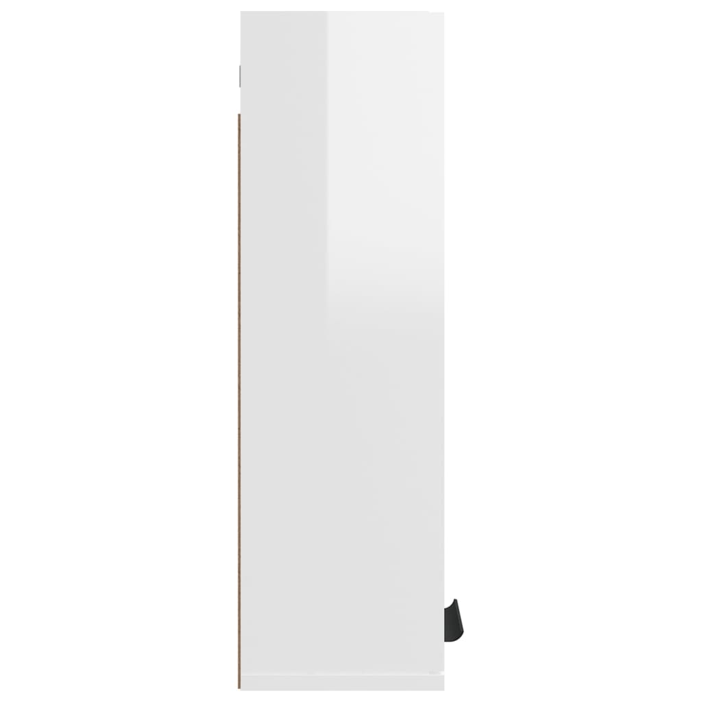 Wall-mounted Bathroom Cabinet High Gloss White 32x20x67 cm