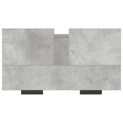 Bathroom Cabinet Concrete Grey 64.5x33.5x59 cm Engineered Wood