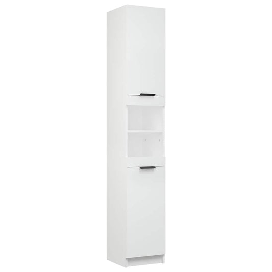 Bathroom Cabinet | White | Engineered Wood | Tall | Bathroom Cabinet