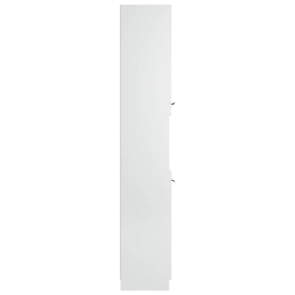 Bathroom Cabinet White 32x34x188.5 cm Engineered Wood