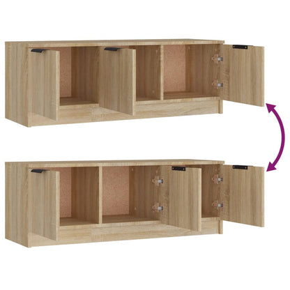 TV Cabinet Sonoma Oak 102x35x36.5 cm Engineered Wood