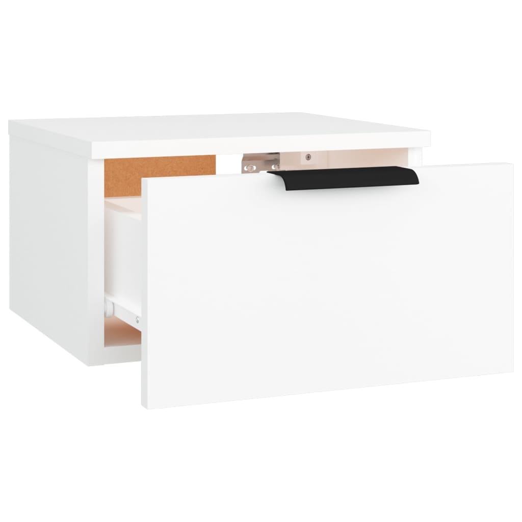 Wall-mounted Bedside Cabinets 2 pcs White 34x30x20 cm