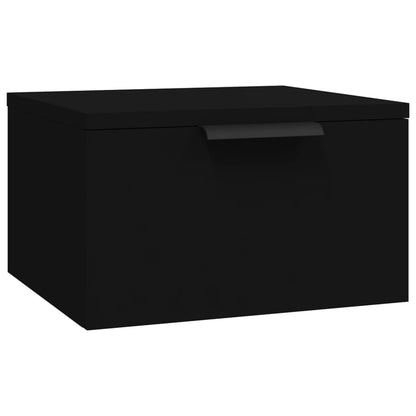 Wall-mounted Bedside Cabinet Black 34x30x20 cm