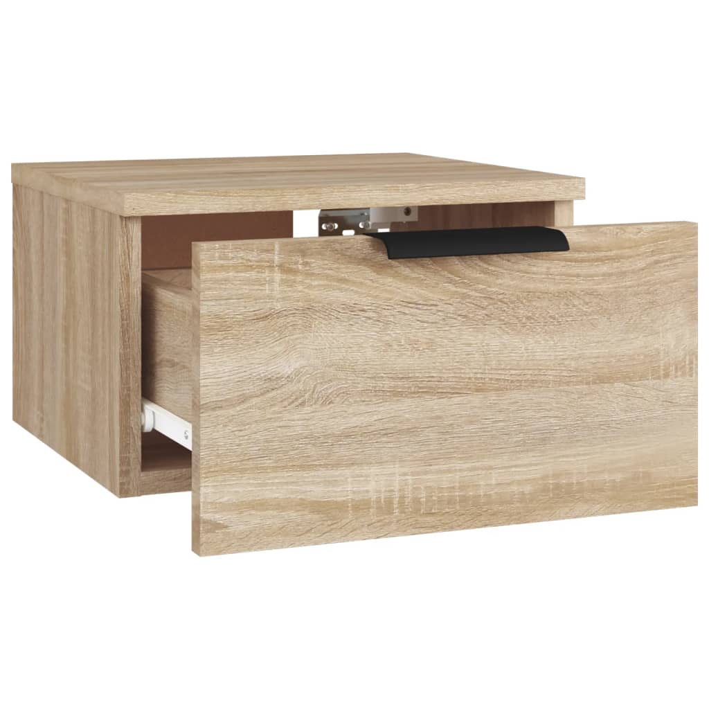 Wall-mounted Bedside Cabinet Sonoma Oak 34x30x20 cm