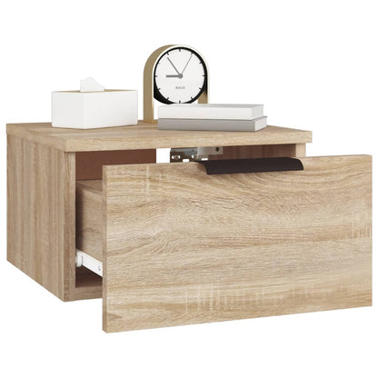 Wall-mounted Bedside Cabinet Sonoma Oak 34x30x20 cm