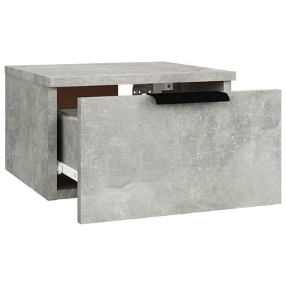 Wall-mounted Bedside Cabinet Concrete Grey 34x30x20 cm