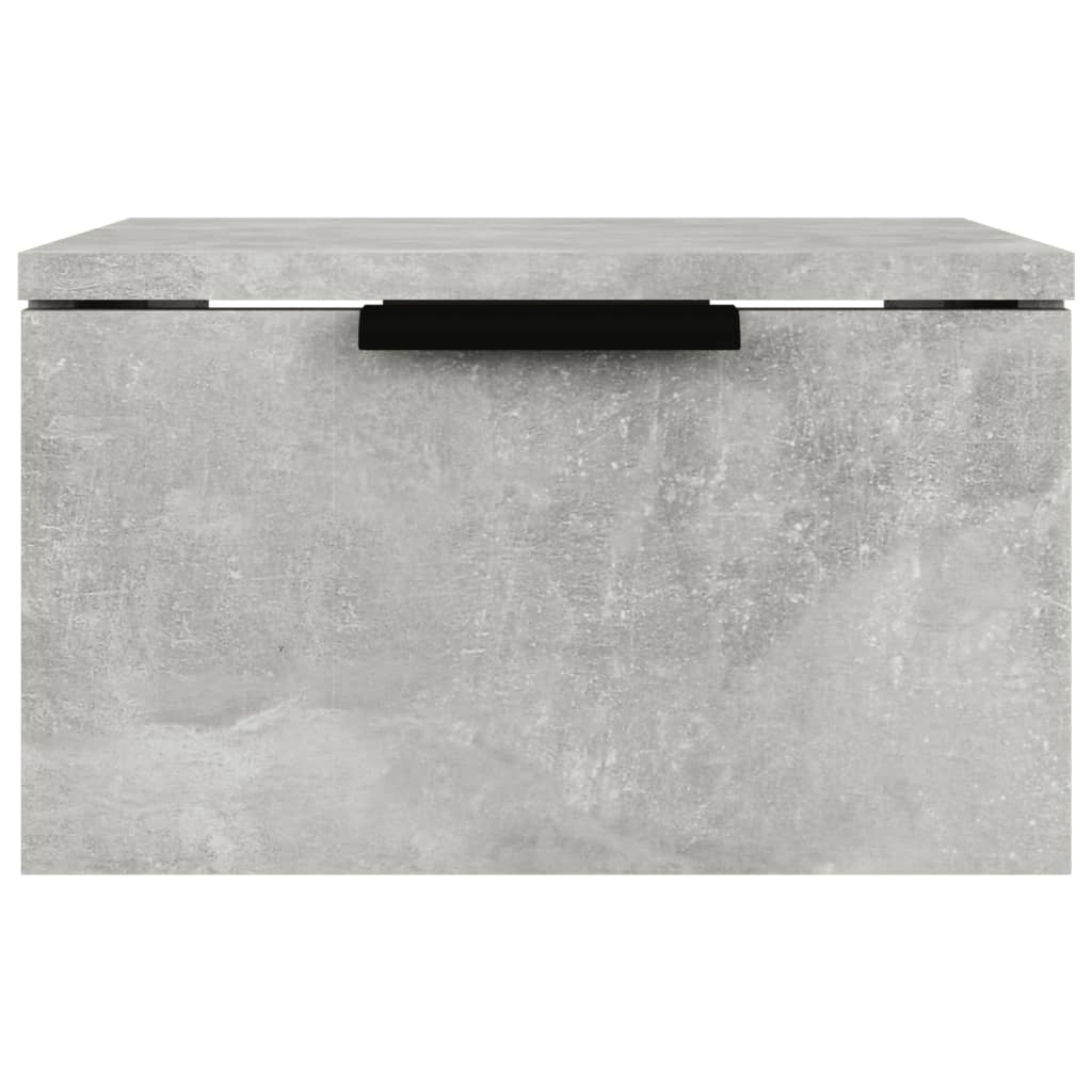 Wall-mounted Bedside Cabinets 2 pcs Concrete Grey 34x30x20 cm