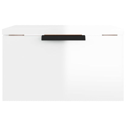 Wall-mounted Bedside Cabinets 2 pcs High Gloss White 34x30x20 cm