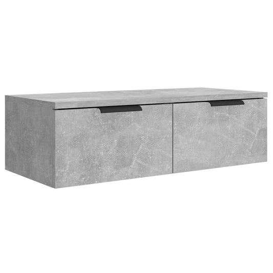 Wall Cabinet | Concrete grey | Engineered wood | 68x30x20 cm