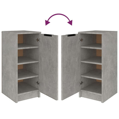 Shoe Cabinet Concrete Grey 30x35x70 cm Engineered Wood