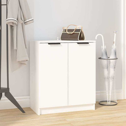 Shoe Cabinet | White | Engineered Wood | Medium | Shoe Cabinet