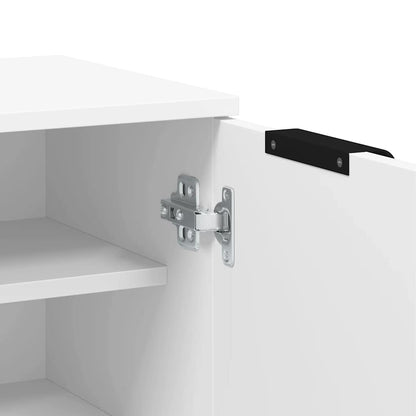 Shoe Cabinet White 59x35x100.5 cm Engineered Wood