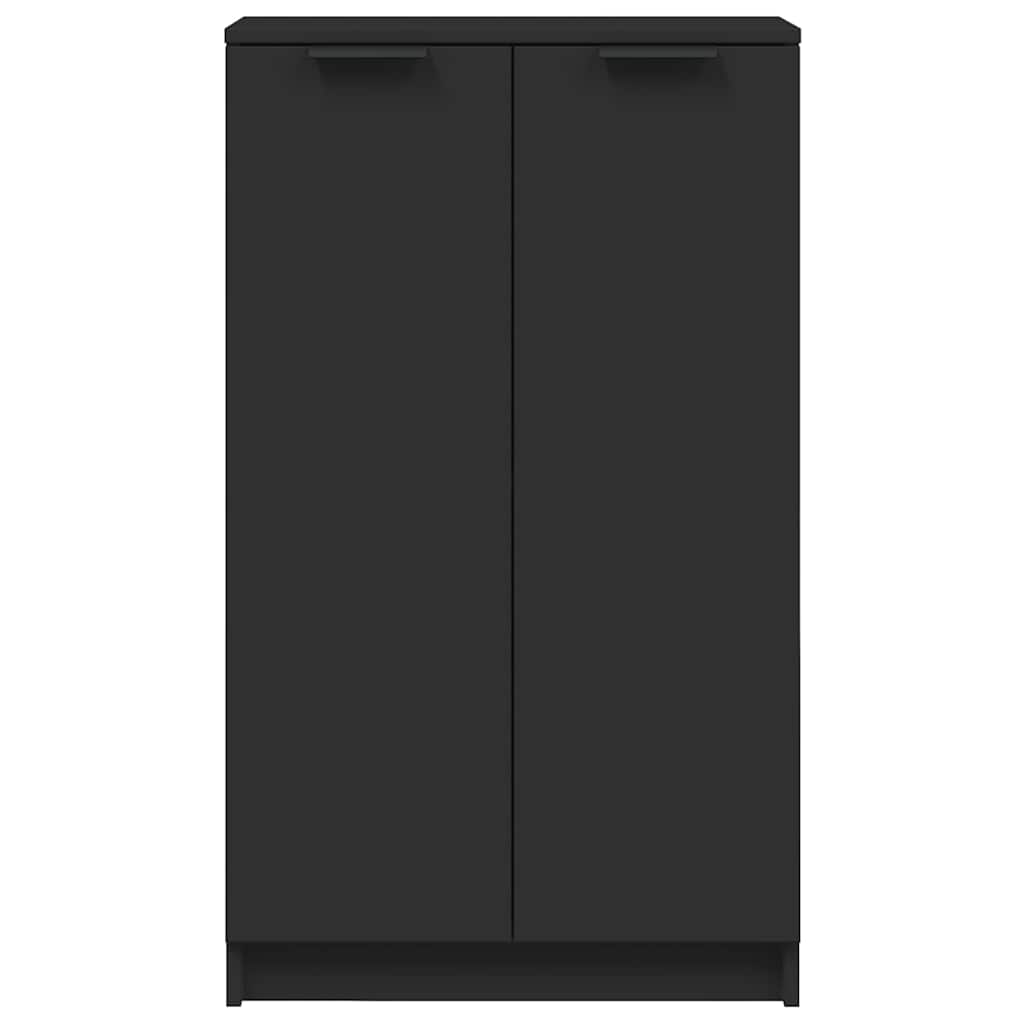 Shoe Cabinet Black 59x35x100 cm Engineered Wood