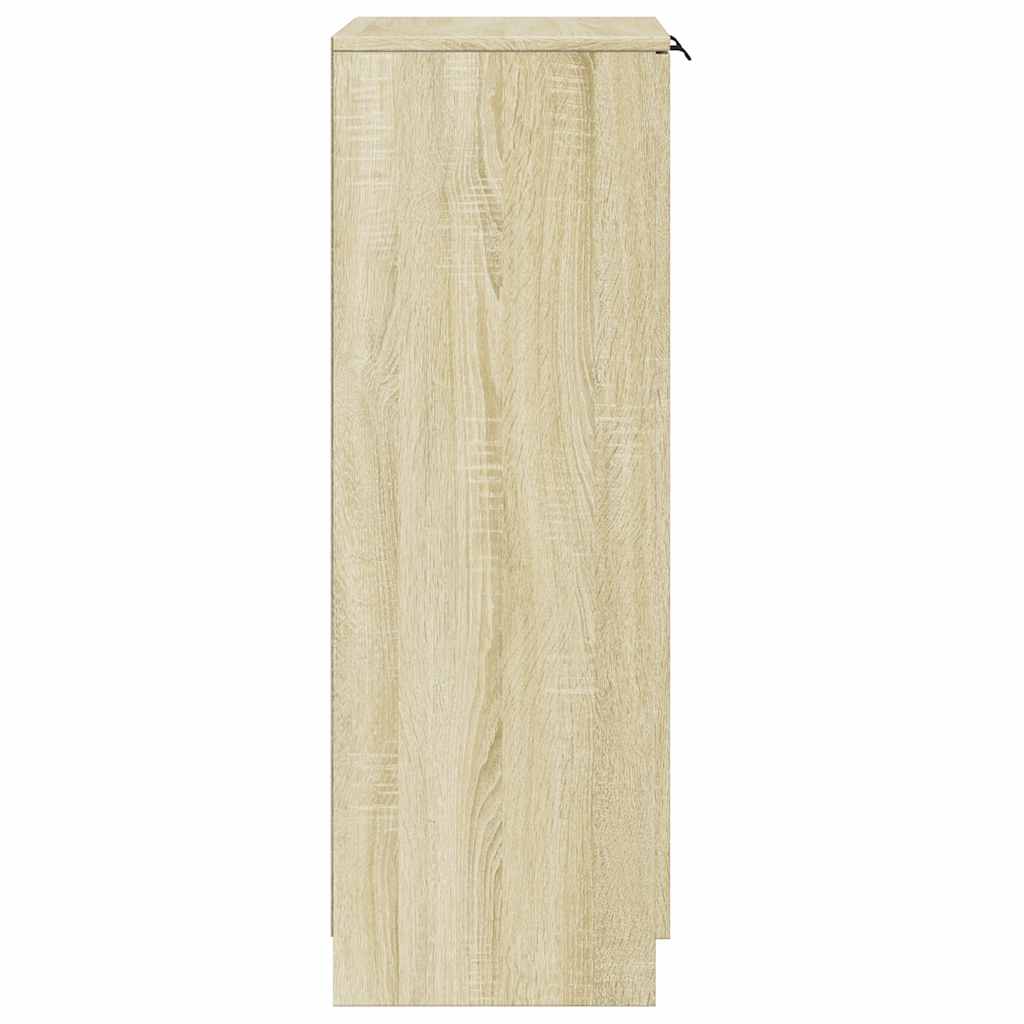 Shoe Cabinet Sonoma Oak 59x35x100.5 cm Engineered Wood