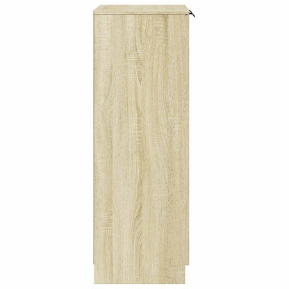 Shoe Cabinet Sonoma Oak 59x35x100.5 cm Engineered Wood
