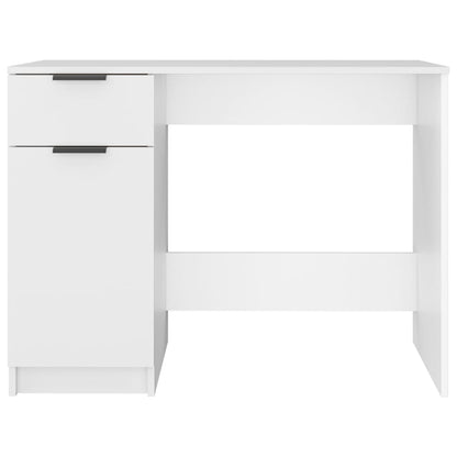 vidaXL Desk White Engineered wood 39.4 x 19.7 in Desk Rectangular