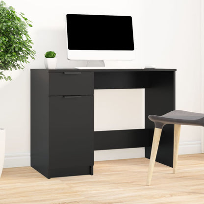 Desk Black 39.4"x19.7"x29.5" Engineered Wood