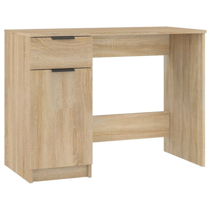 Desk Sonoma Oak 100x50x75 cm Engineered Wood
