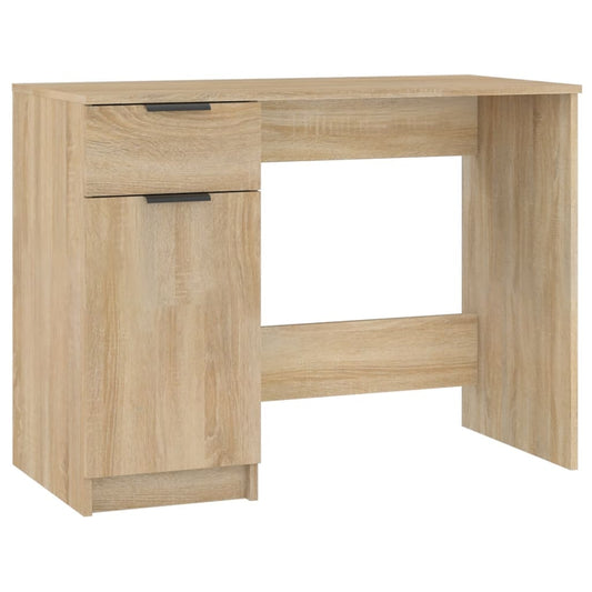 Desk Sonoma Oak 100x50x75 cm Engineered Wood