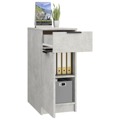 Desk Cabinet | Concrete grey | Engineered wood | Compact | Desk Cabinet