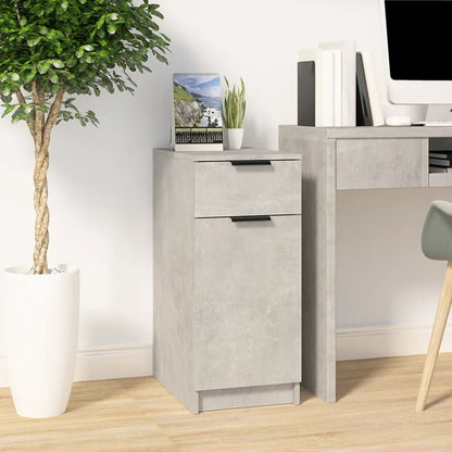 Desk Cabinet | Concrete grey | Engineered wood | Compact | Desk Cabinet