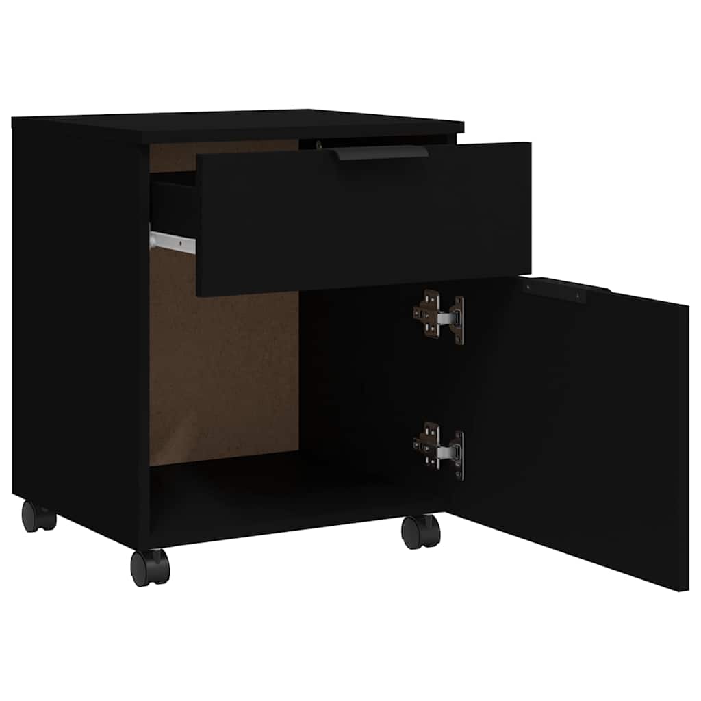 File Cabinet | Black | Engineered wood | 45x38x54 cm | File Cabinet