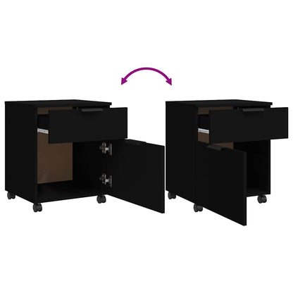 File Cabinet | Black | Engineered wood | 45x38x54 cm | File Cabinet