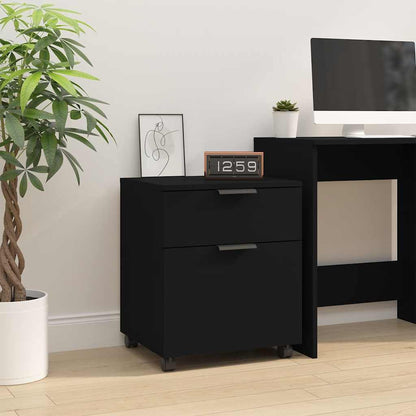 File Cabinet | Black | Engineered wood | 45x38x54 cm | File Cabinet