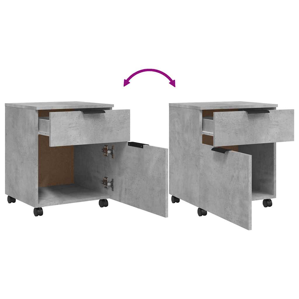 File Cabinet | Concrete Grey | Engineered Wood | Medium | File Cabinet