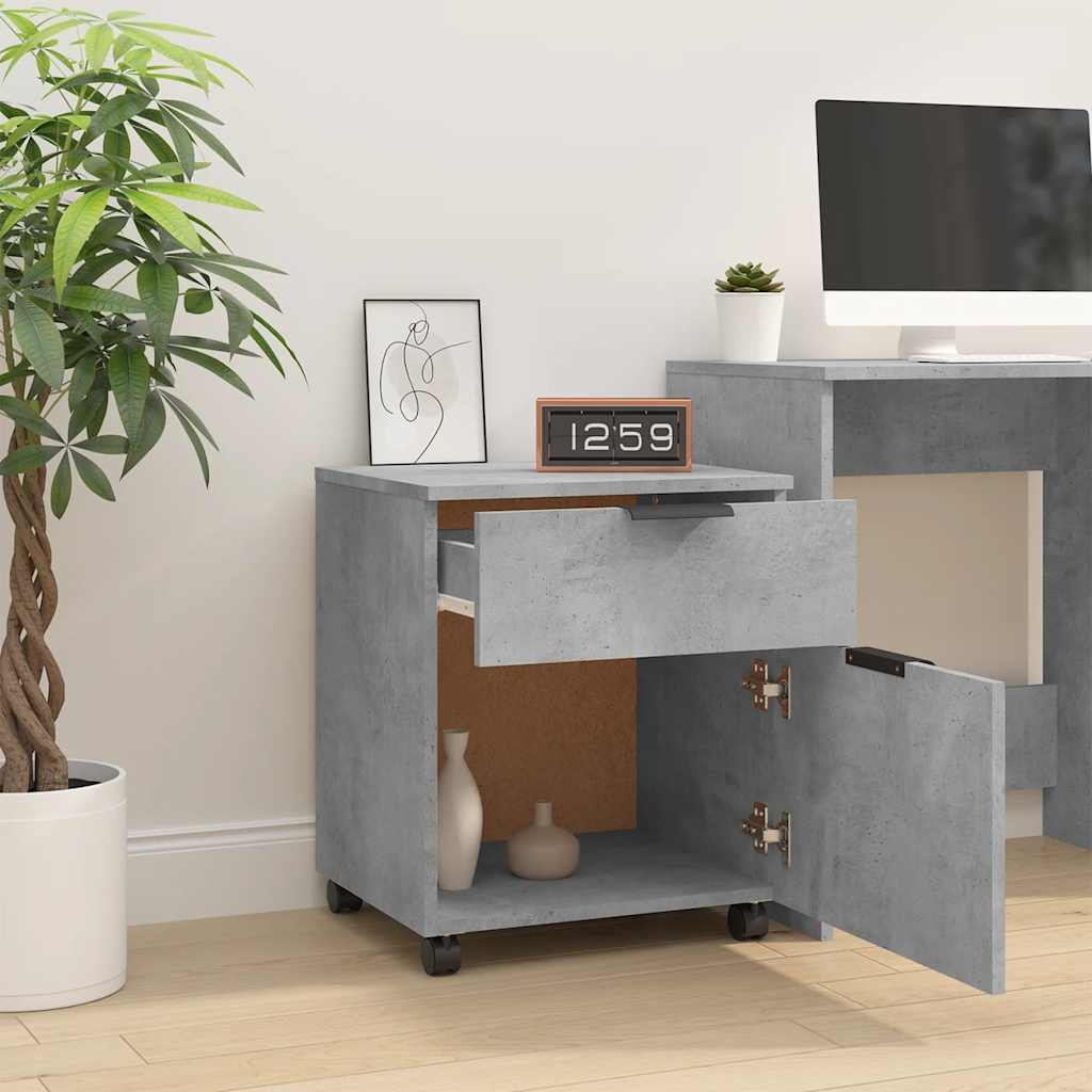 File Cabinet | Concrete Grey | Engineered Wood | Medium | File Cabinet