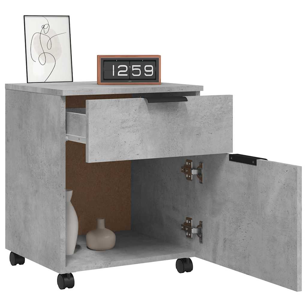 File Cabinet | Concrete Grey | Engineered Wood | Medium | File Cabinet