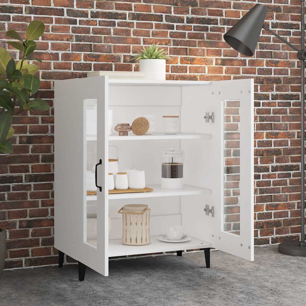 Sideboard White 69.5x34x90 cm Engineered Wood