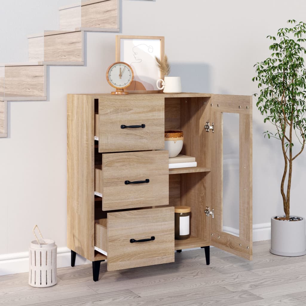 Sideboard Sonoma Oak 69.5x34x90 cm Engineered Wood