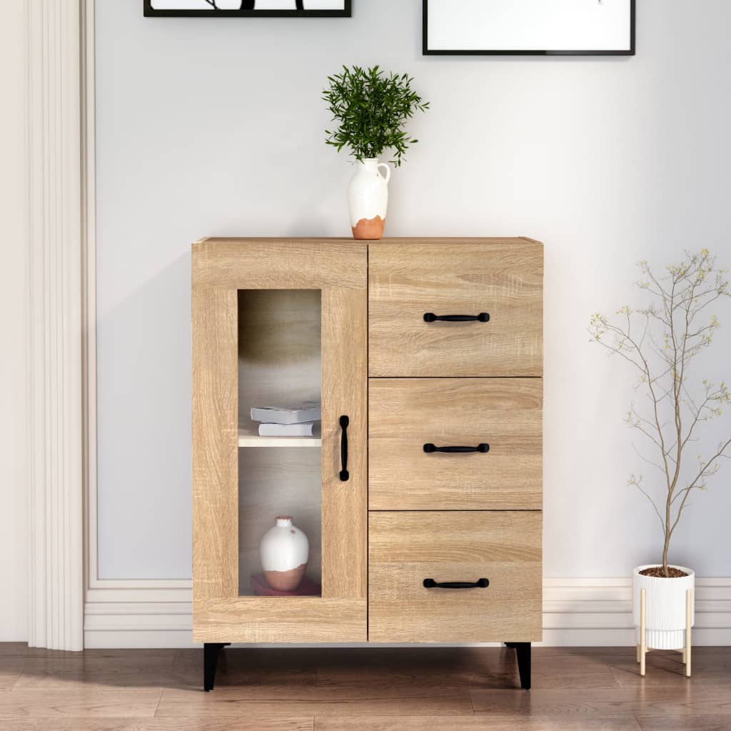 Sideboard Sonoma Oak 69.5x34x90 cm Engineered Wood