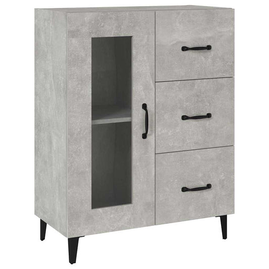 Sideboard Concrete Grey 69.5x34x90 cm Engineered Wood