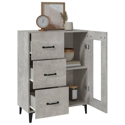 Sideboard Concrete Grey 69.5x34x90 cm Engineered Wood