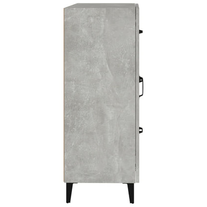 Sideboard Concrete Grey 69.5x34x90 cm Engineered Wood