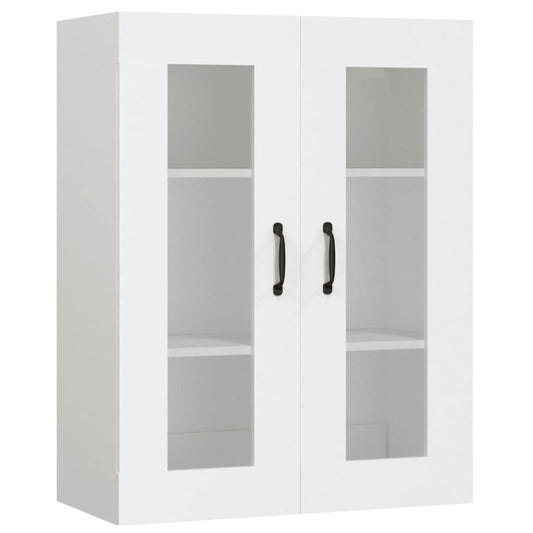 Hanging Wall Cabinet White 69.5x34x90 cm
