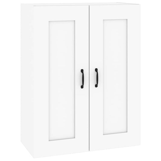 Hanging Wall Cabinet White 69.5x32.5x90 cm
