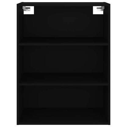 Hanging Wall Cabinet | Black | Engineered Wood | Rectangular | Minimalist