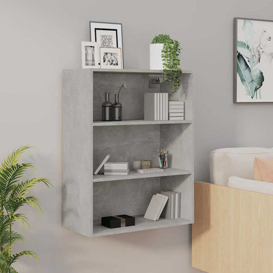 Hanging Wall Cabinet | Concrete grey | Engineered wood | Medium