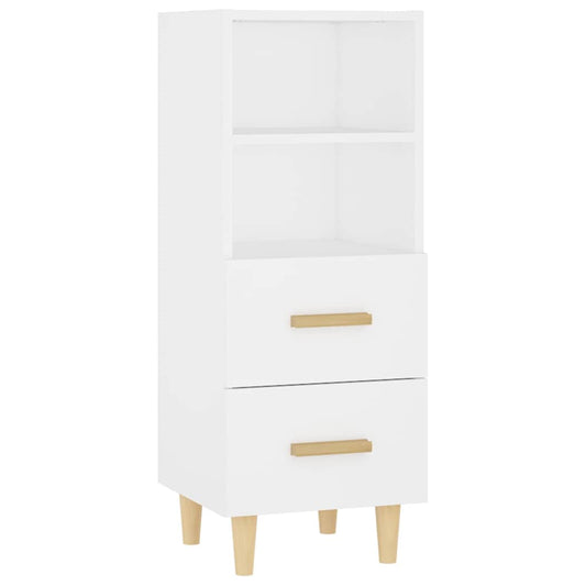 Sideboard | White | Engineered wood | Medium | Cabinet | Rectangular